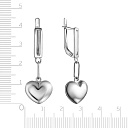 Серьги с английским замком из серебра