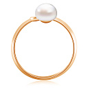 Кольцо из красного золота с жемчугом