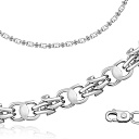 Цепь ручной работы из серебра, плетение кавай