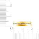 Кольцо обручальное из желтого золота с бриллиантами