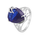 Кольцо из серебра с фианитом