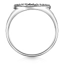 Кольцо из серебра с фианитом