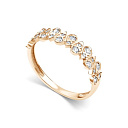 Кольцо из красного золота с бриллиантами