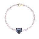 Браслет декоративный из желтого золота с жемчугом и жемчугом-кеши