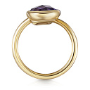 Кольцо из желтого золота с аметистом