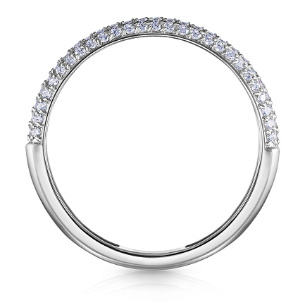 Кольцо из серебра с фианитом