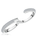 Кольцо из серебра с фианитом