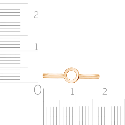 Кольцо из красного золота