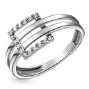 Кольцо из белого золота с фианитом