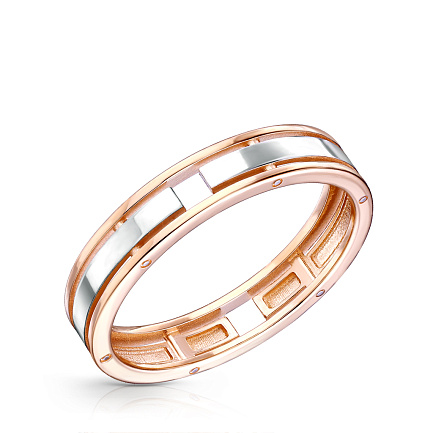 Кольцо обручальное из красного золота