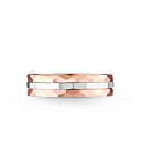 Кольцо обручальное с алмазной гранью