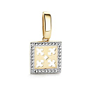Подвеска из желтого золота с бриллиантами