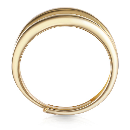 Кольцо из серебра с позолотой