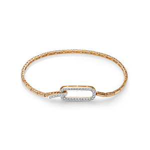 Браслет из красного золота с бриллиантами