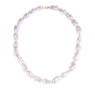 Бусы из красного золота с жемчугом