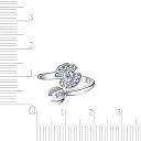 Кольцо из белого золота с бриллиантами