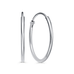 Серьги с английским замком из серебра