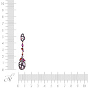 Подвеска из красного золота с бриллиантами, сапфирами