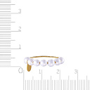 Кольцо из желтого золота с жемчугом