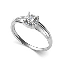 Кольцо из белого золота с бриллиантами