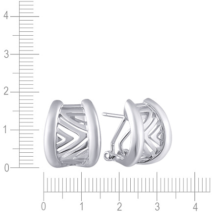 Серьги из серебра с кианитом