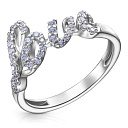 Кольцо из серебра с фианитом