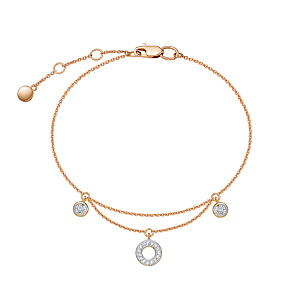 Браслет из красного золота с бриллиантами