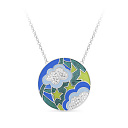 Колье из серебра с фианитами