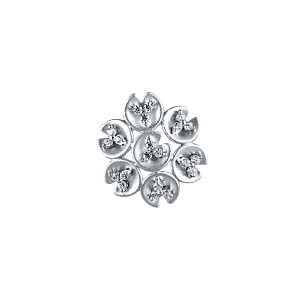 Подвеска из серебра с фианитом