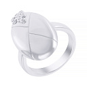 Кольцо из серебра с фианитом