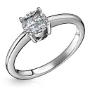 Кольцо из белого золота с бриллиантами