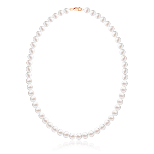 Бусы из жемчуга с красным золотом