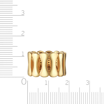 Кольцо из серебра с позолотой