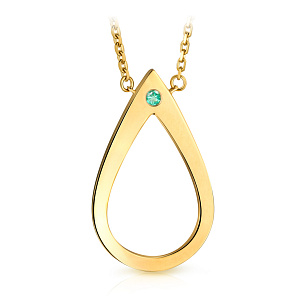 Колье из желтого золота