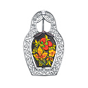 Брошь из серебра