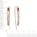 Продевки из красного золота с бриллиантами, перламутром