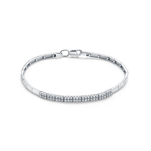 Браслет из белого золота с бриллиантами