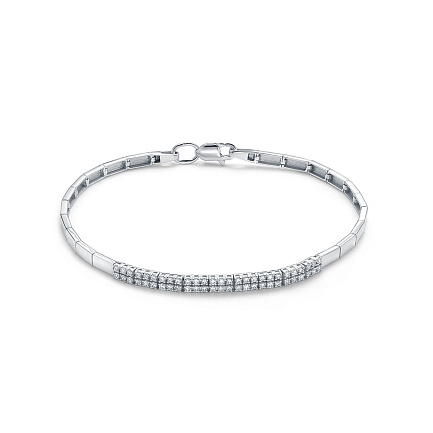 Браслет из белого золота с бриллиантами