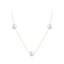 Колье из красного золота с жемчугом