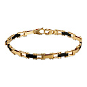 Браслет декоративный из желтого золота