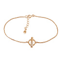 Браслет декоративный из серебра с позолотой