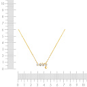 Колье из серебра с фианитом