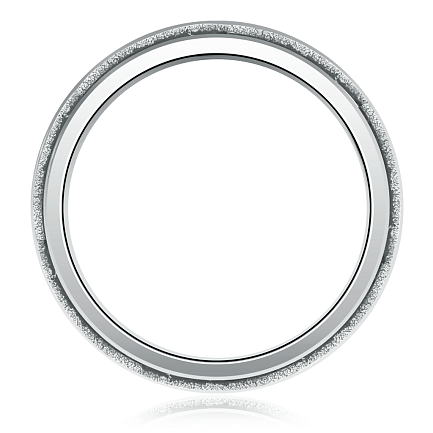 Кольцо мужское без вставки из серебра