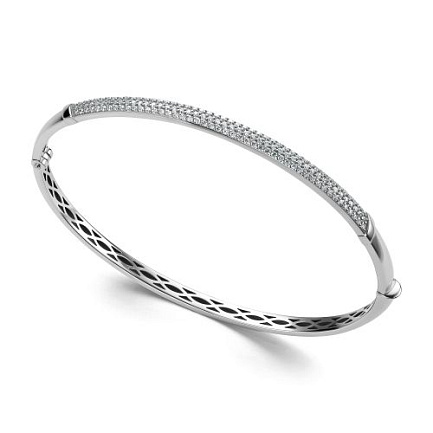 Браслет из белого золота с бриллиантами