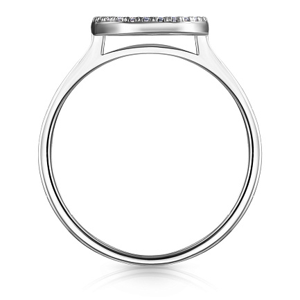 Кольцо из серебра с фианитом