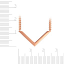 Колье из красного золота