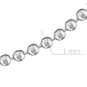 Цепь декоративная из серебра