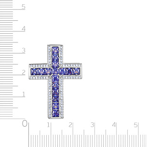 Подвеска из серебра с фианитом