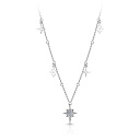 Колье из серебра с фианитом