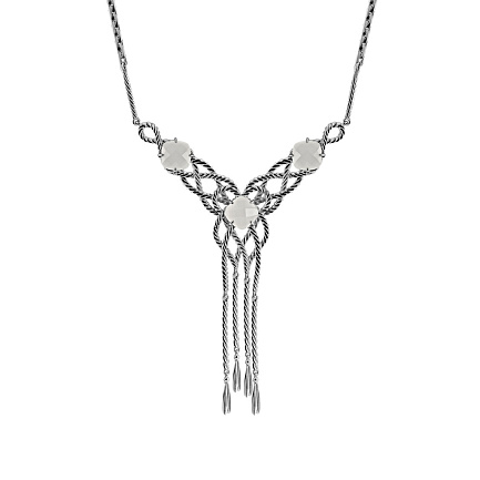 Колье из серебра с алпанитами